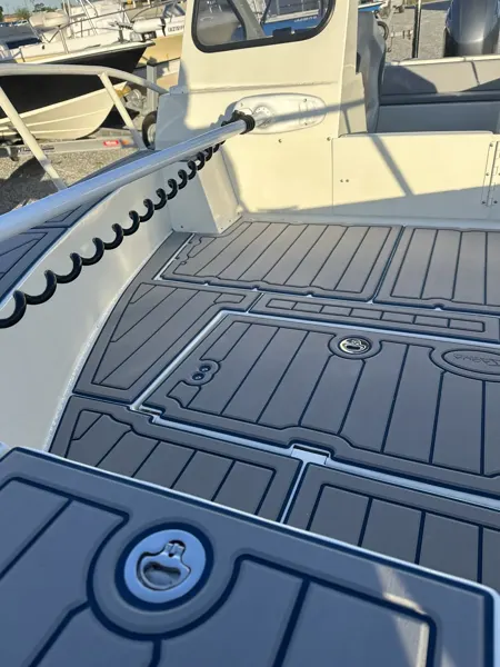 Top Deck Designs custom flooring detail photo.